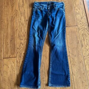 Silver Suki Bootcut Jeans Women’s 30x32 Dark Wash Denim Western Cowgirl Y2K